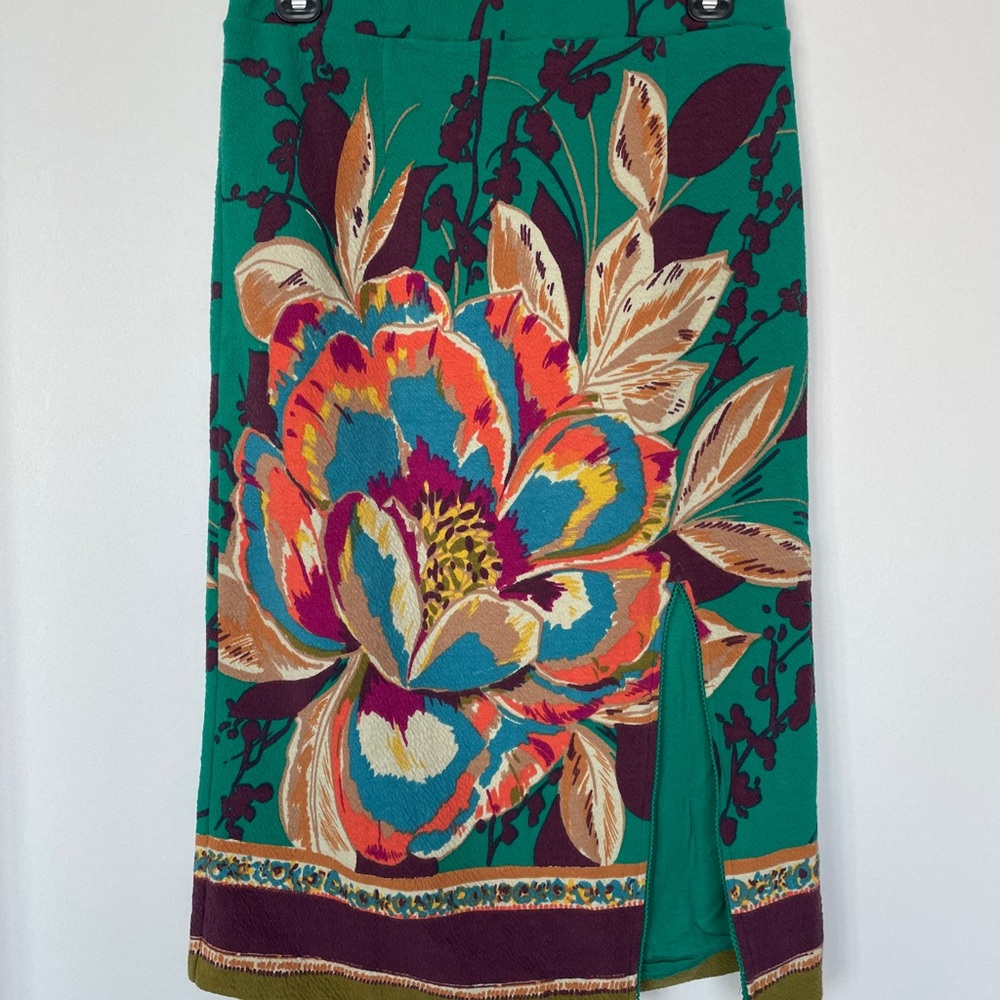Anthro floral skirt